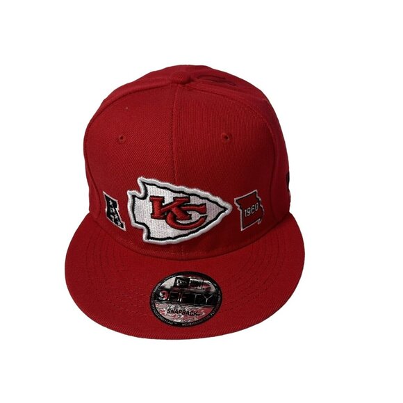 New Era Other - New Era Kansas City Chiefs NFL 9FIFTY Embroidered Hat and Brim Snapback Cap NWT